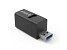 USB hub s 3 vhodi, 1x USB 3.0, 2x USB 2.0, Alu črn, ORICO MINI-U32L